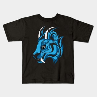 White Fangs Wolf Kids T-Shirt